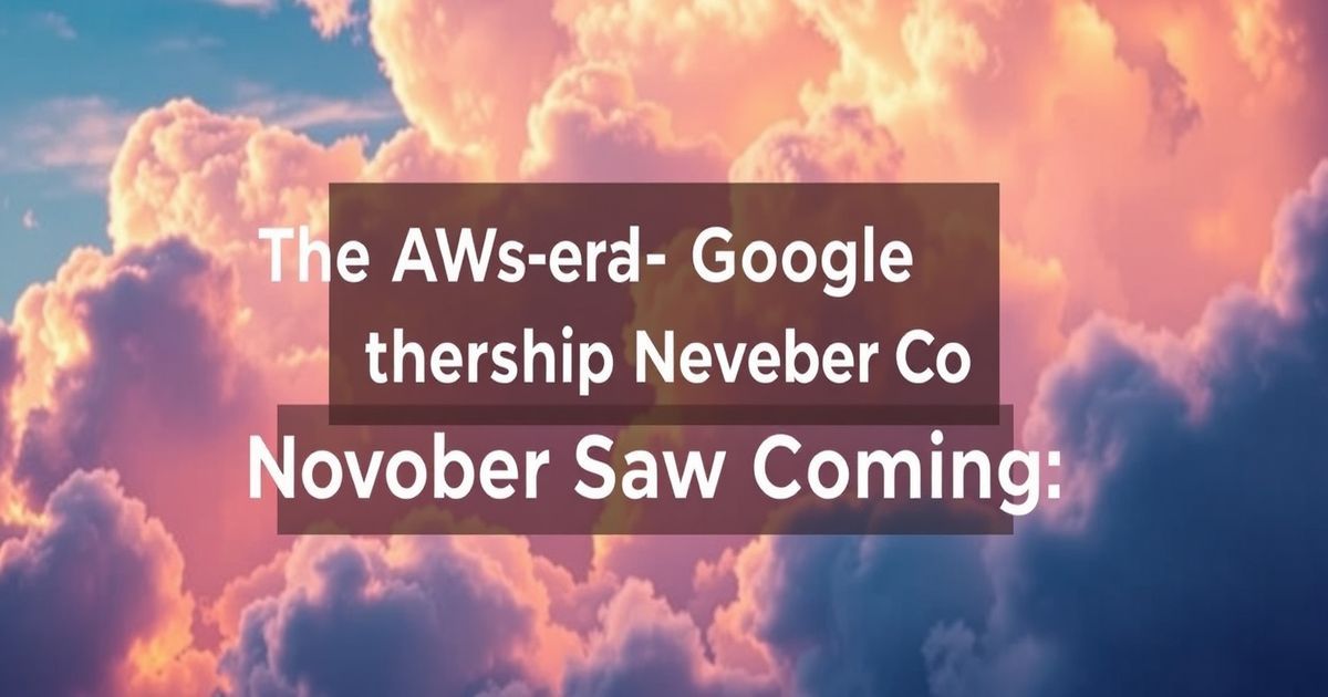 The AWS-Google Cloud Partnership Nobody Saw Coming: How Multicloud Just Became Boring (and Why That Matters)